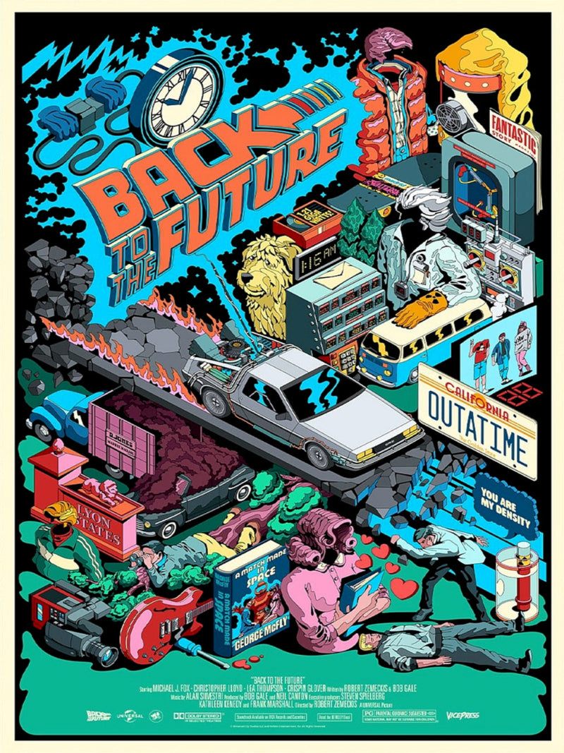 Back To The Future paper poster