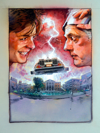 Back To The Future paper poster