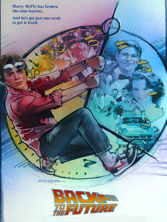 Back To The Future paper poster