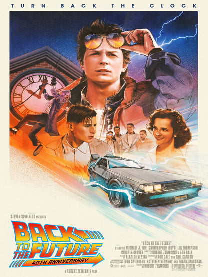 Back To The Future paper poster