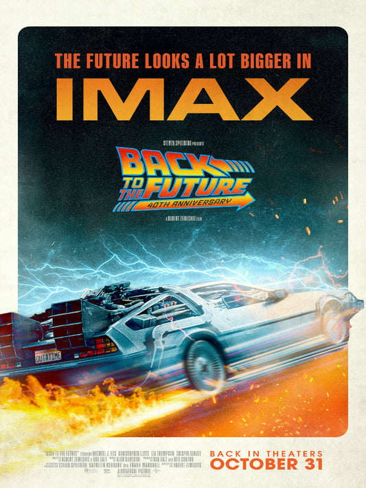 Back To The Future paper poster