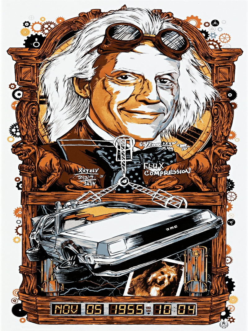 Back To The Future paper poster