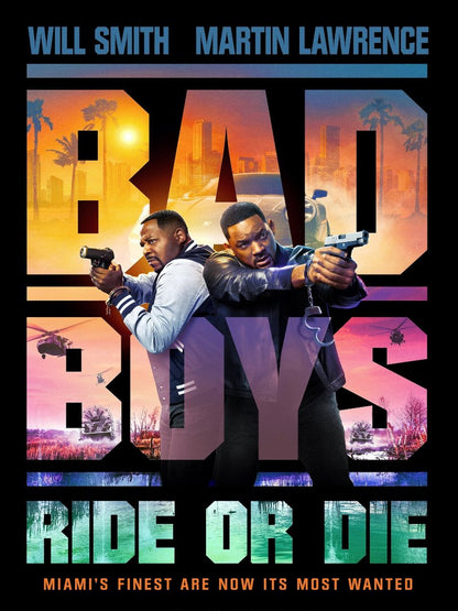 Bad Boys Ride or Die paper poster