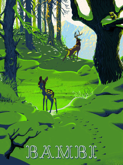 Bambi Cinematic Wall Art paper poster