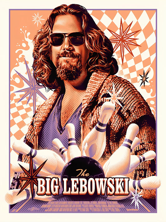 The Big Lebowski paper poster