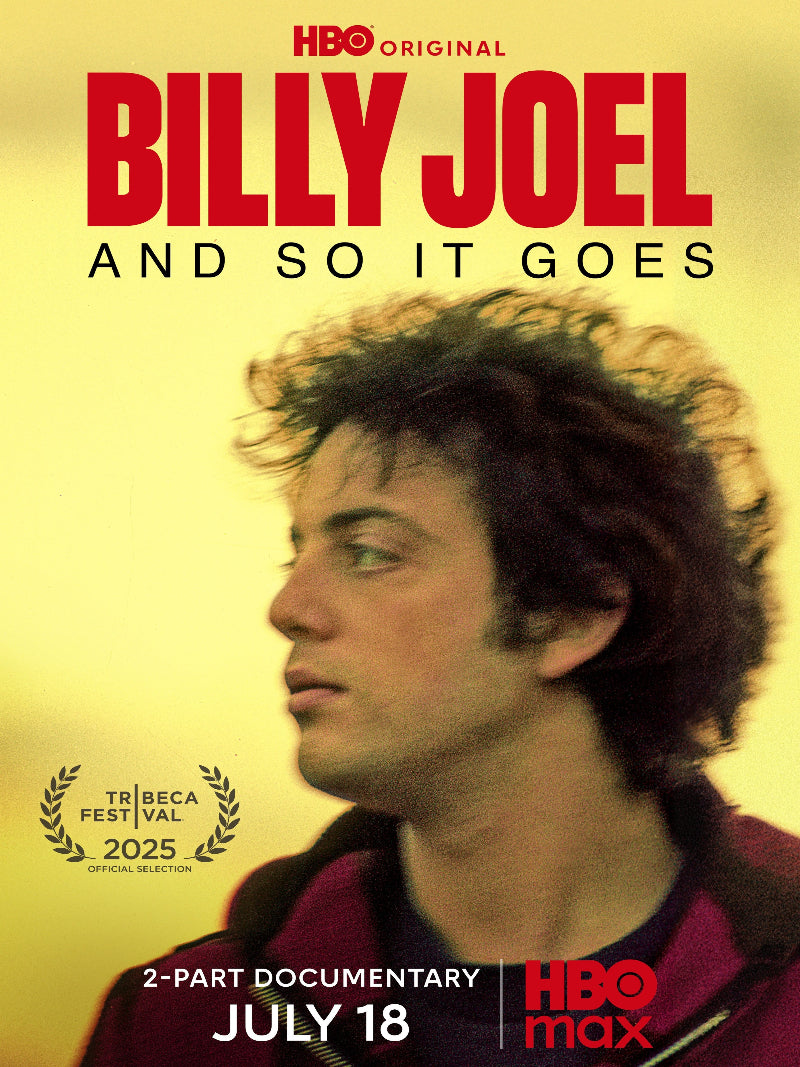 Billie Joel and so it goes paper poster