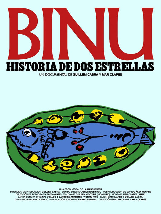 Binu historia de dos estrellas paper poster