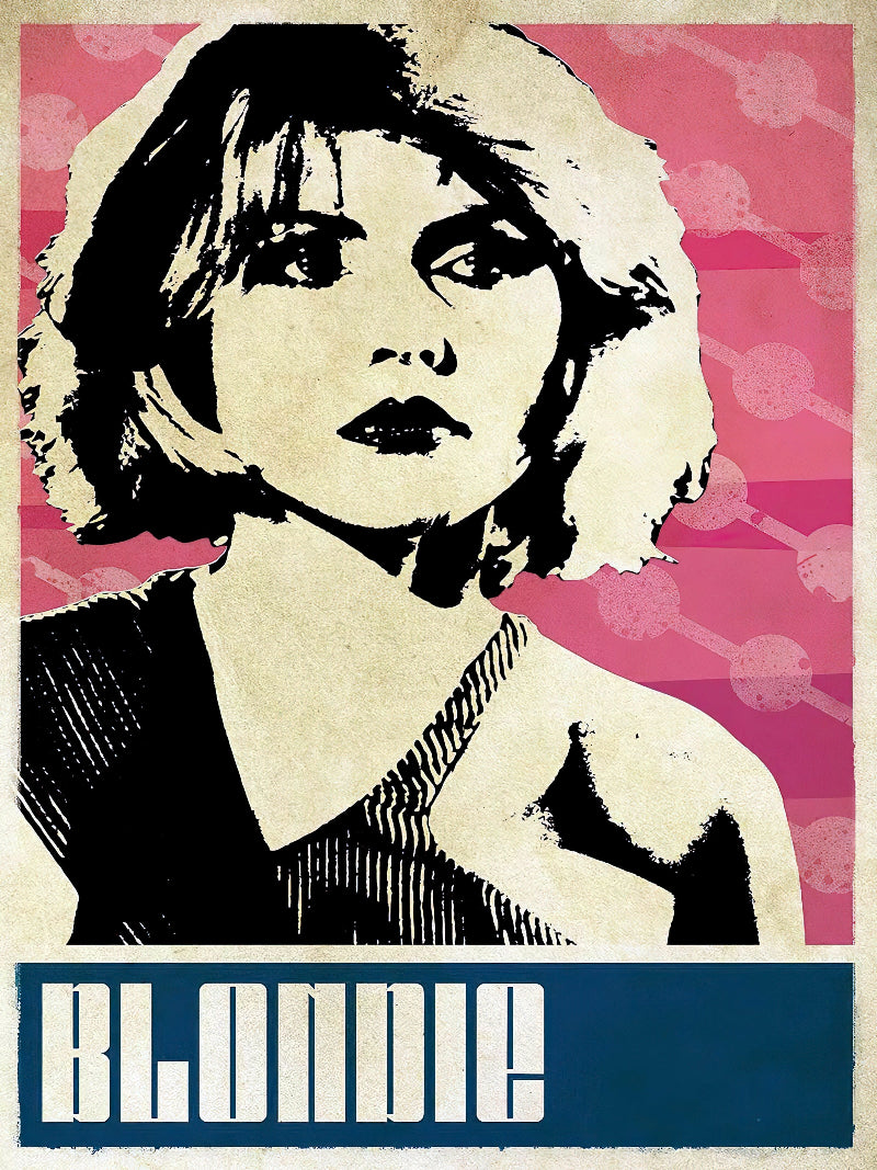 Blondie paper poster