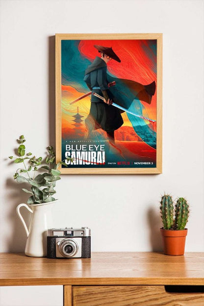 Blue Eye Samurai - framed poster