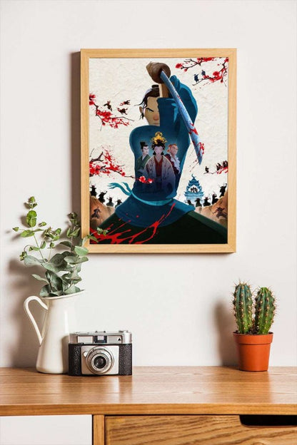 Blue Eye Samurai - framed poster