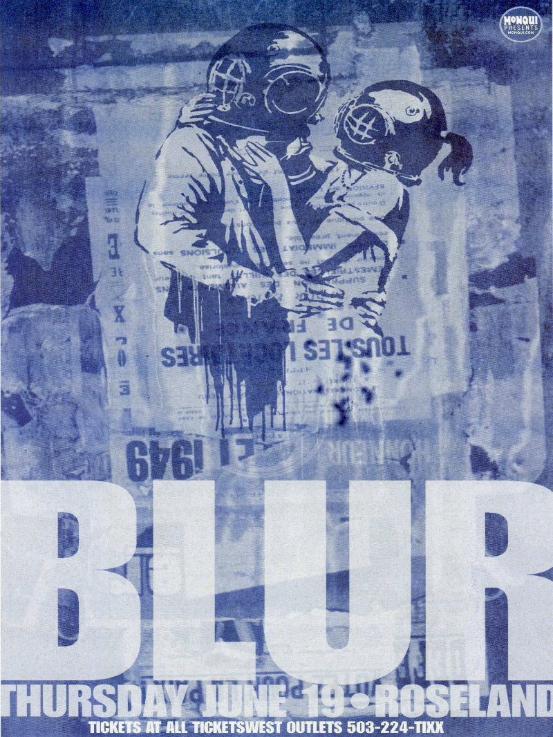 Blur at Roseland 19 june 2003 paper poster