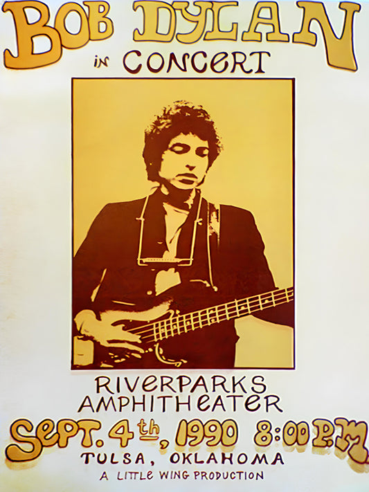 Bob Dylan in Concert at Riverpark Amphitheater paper poster