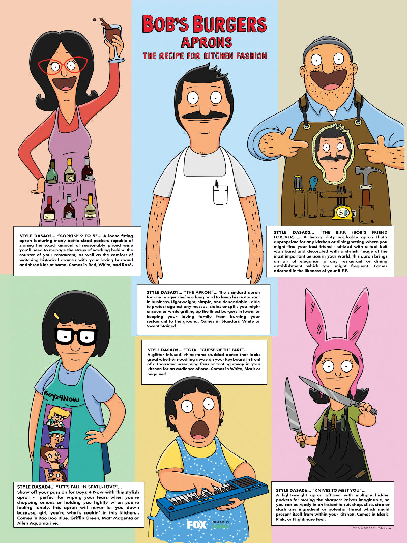 Bob's Burgers paper poster