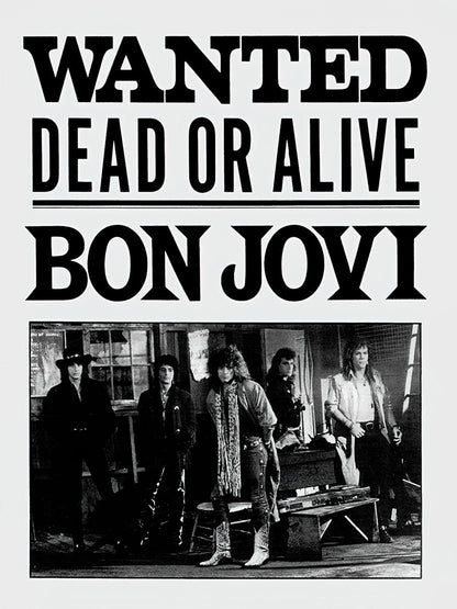 Bon Jovi Wanted Dead or Alive paper poster