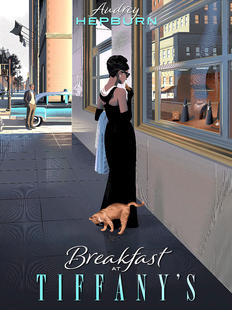 Breakfast at Tiffany's Cinematic Wall Art paper poster