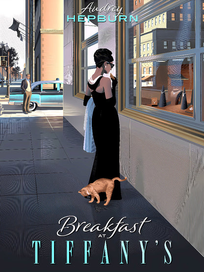 Breakfast at Tiffany's Cinematic Wall Art paper poster