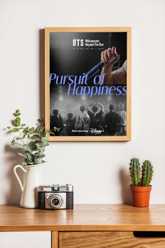 BTS: Monuments Beyond The Star - Pursuit of Happiness - framed poster