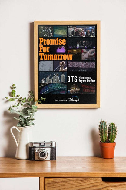 BTS: Monuments Beyond The Star - Promise For Tomorrow - framed poster