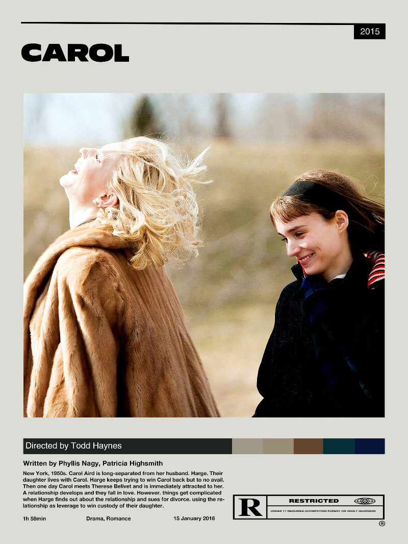 Carol minimalist paper poster