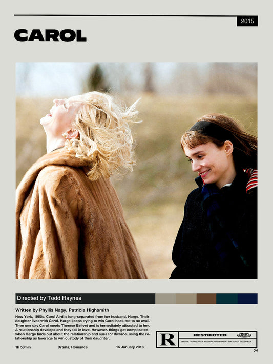 Carol minimalist paper poster