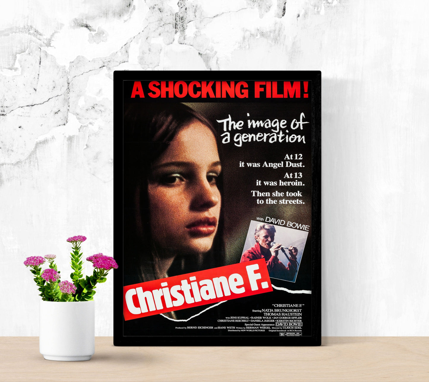 Christiane F Wir Kinder vom Bahnhof Zoo - framed poster