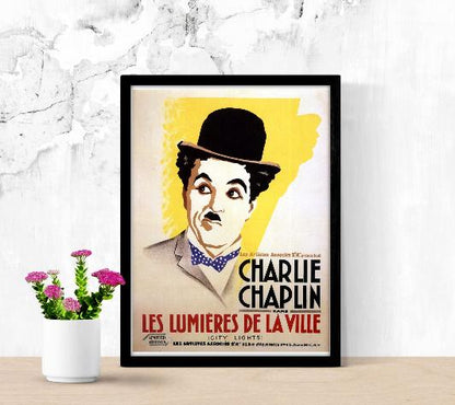 Les lumieres de la ville framed poster