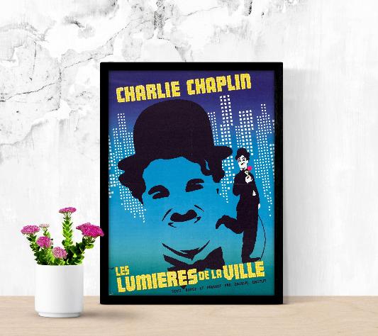 Les lumieres de la ville framed poster