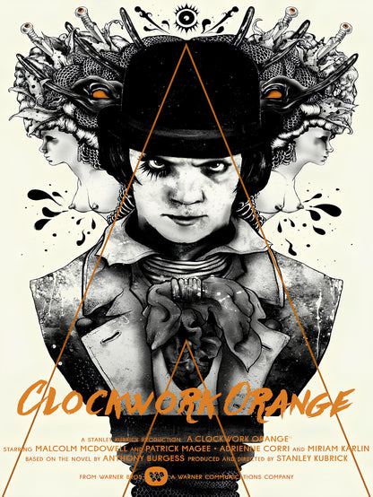 Clockwork Orange Cinematic Wall Art paper poster