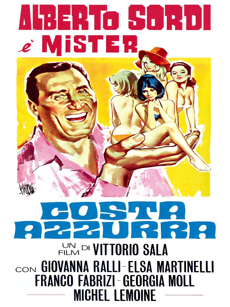 Costa azzurra paper poster