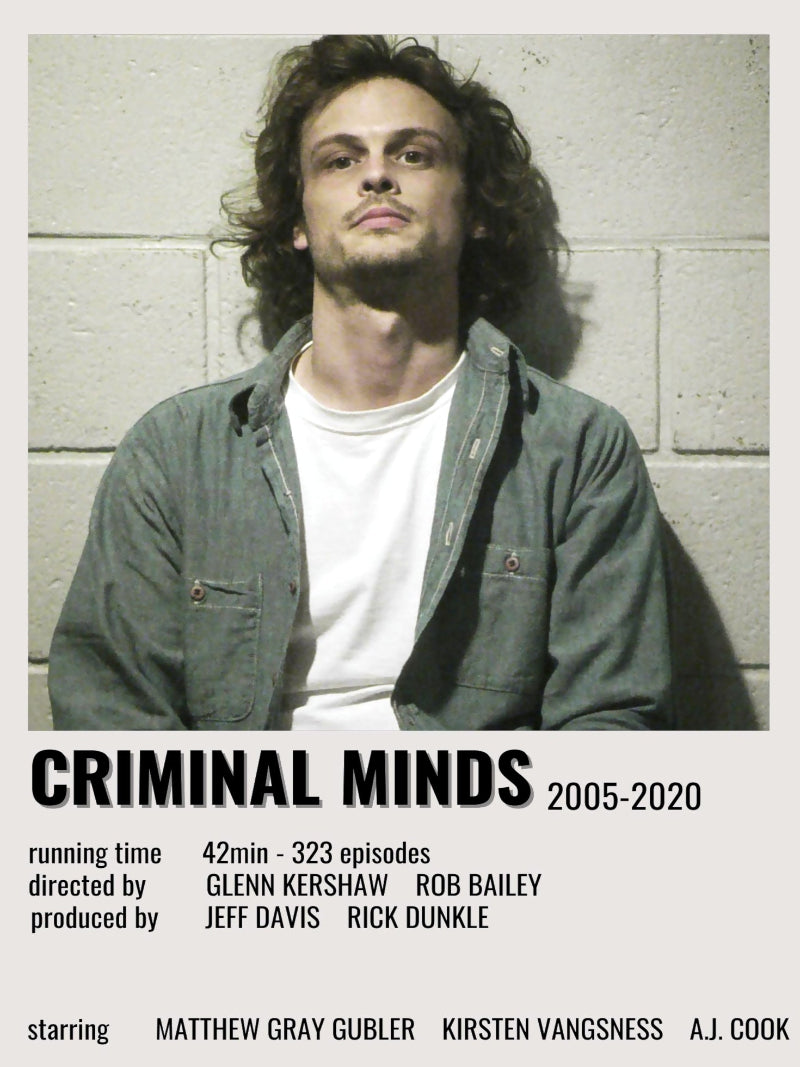 Criminal Minds minimalist paper poster