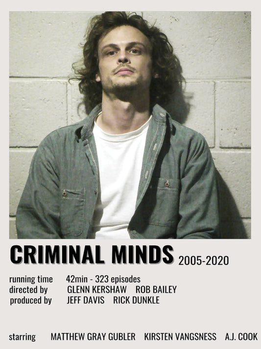 Criminal Minds minimalist paper poster