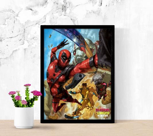 Deadpool & Wolverine framed poster