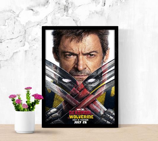 Deadpool & Wolverine framed poster