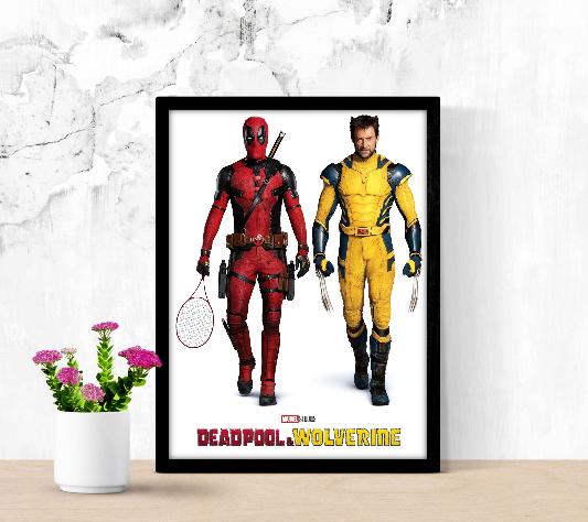 Deadpool & Wolverine framed poster