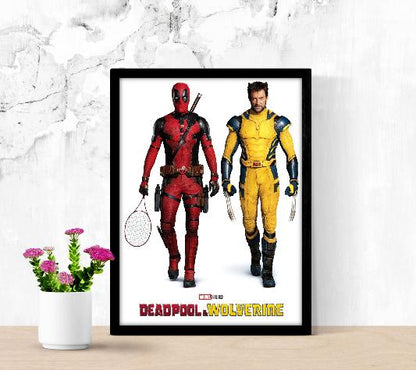 Deadpool & Wolverine framed poster