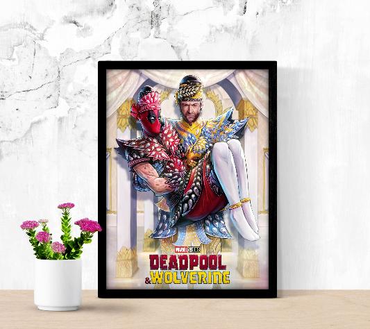 Deadpool & Wolverine framed poster