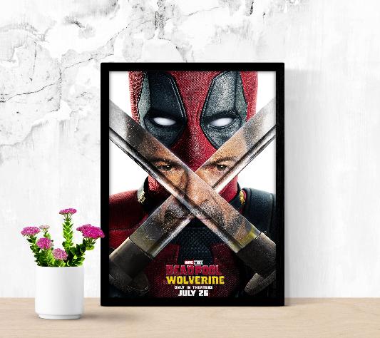 Deadpool & Wolverine framed poster