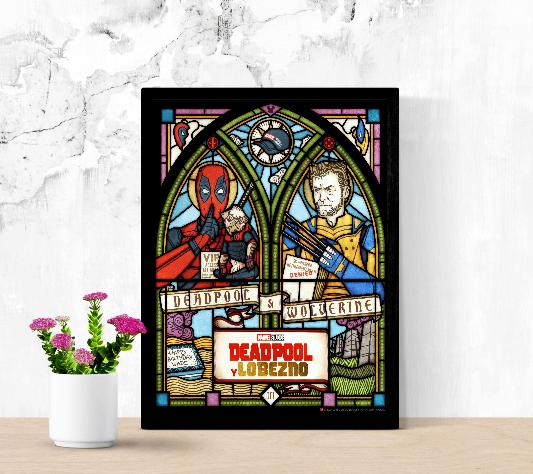 Deadpool & Wolverine framed poster