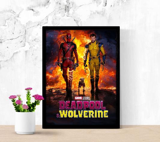 Deadpool & Wolverine framed poster