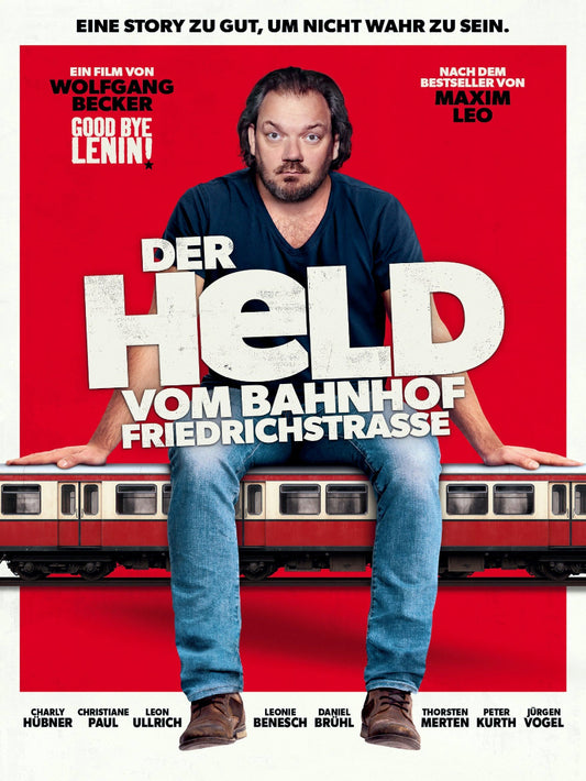 Der Held vom Bahnhof Friedrichstrasse paper poster