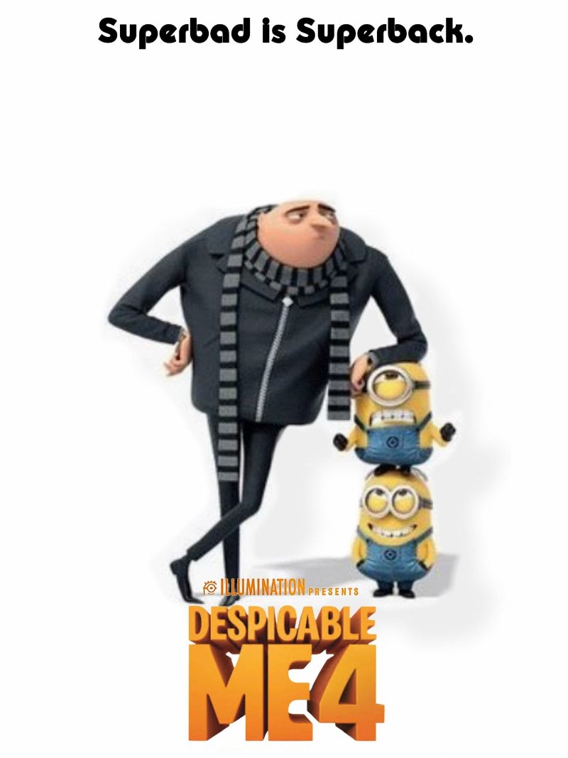 Despicable Me 4paper poster