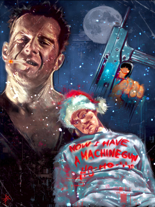 Die Hard paper poster