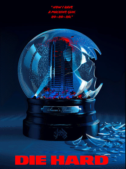 Die Hard Cinematic Wall Art paper poster