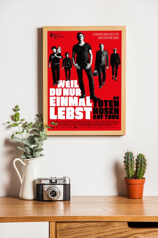 Weil du nur einmal lebst - Die Toten Hosen auf Tour - framed poster