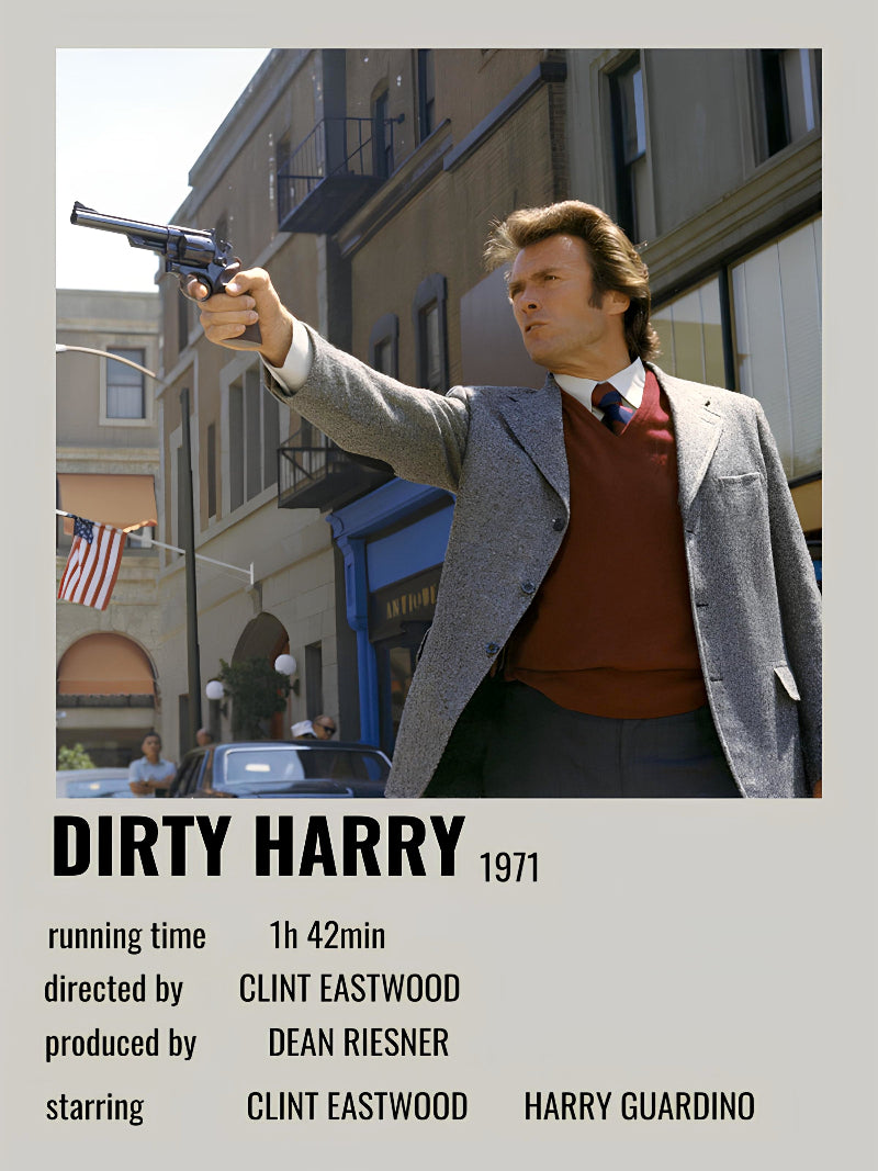 Dirty Harry minimalist paper poster