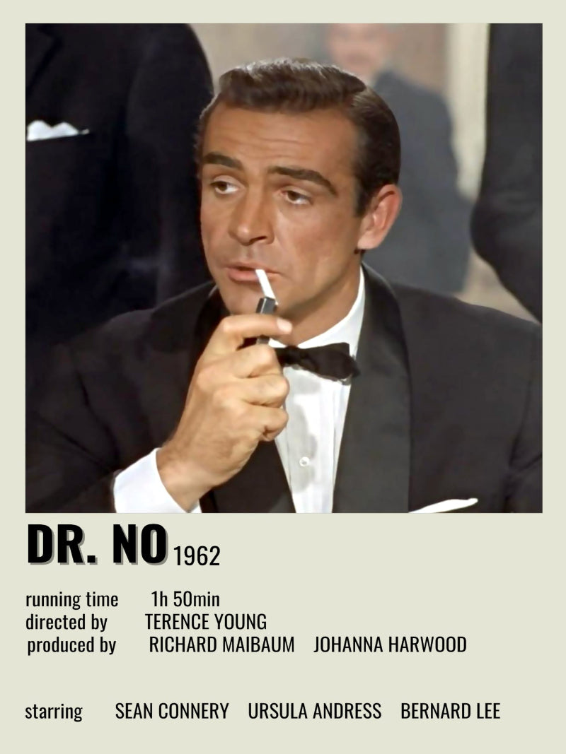 Dr. No minimalist paper poster