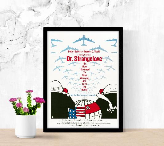 Dr. Strangelove framed poster