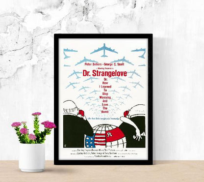 Dr. Strangelove framed poster