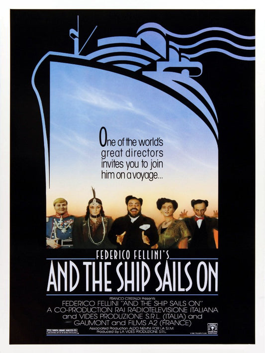 And The Ship Sails On paper poster