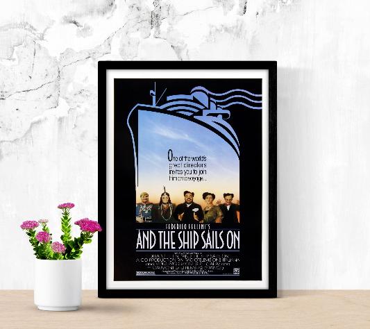 And The Ship Sails On framed poster